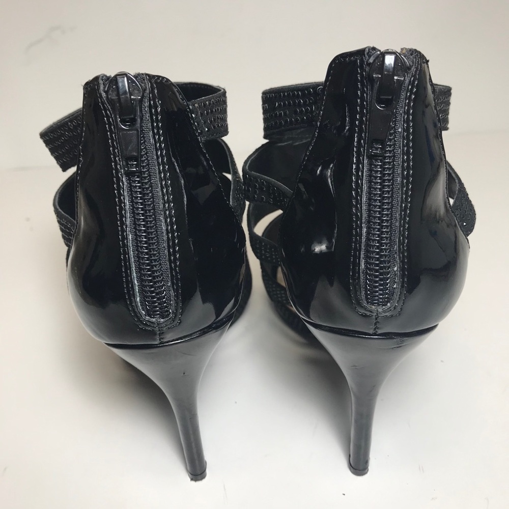 Nina Rhinestone gladiator open toes shoes. - Picture 4 of 9